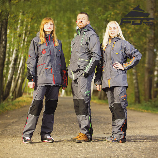 Top Notch Dog Trainer Suit for Tracking with Reflective Trim
